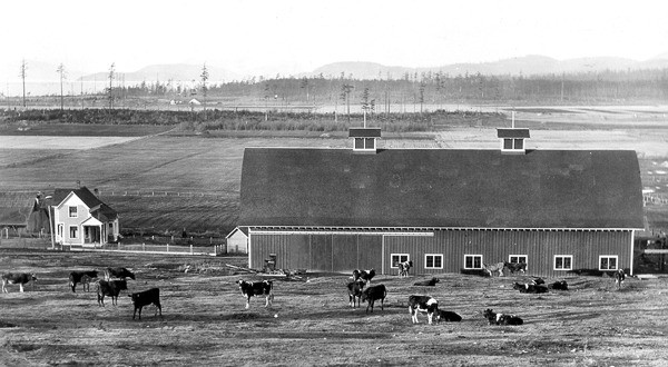 This photo shows the historic Riksen home in the 1930s.