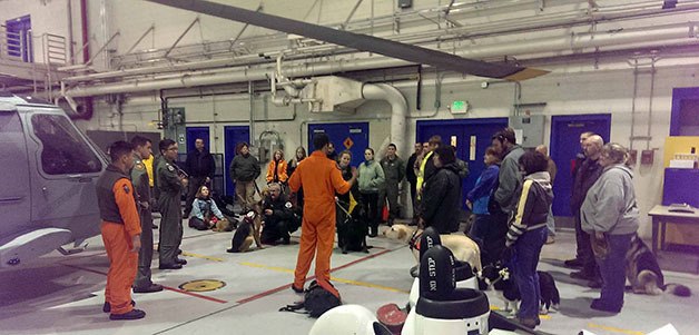 The Naval Air Station Whidbey Search and Rescue (SAR) unit hosted a contingency of Whidbey Search Dogs on Dec. 11