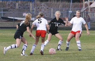 Coupeville defenders Cassidi Rosenkrance