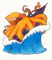 An artist's rendering of 'The Kraken.'