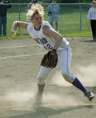 Pouncing on a bunt in front of home plate