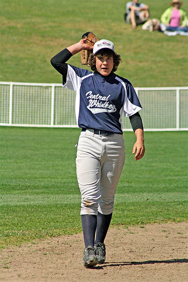 Ben Etzell shows his disgust after a defensive play. He more than made up for it with his work at the plate and led the Central Whidbey offense at district.