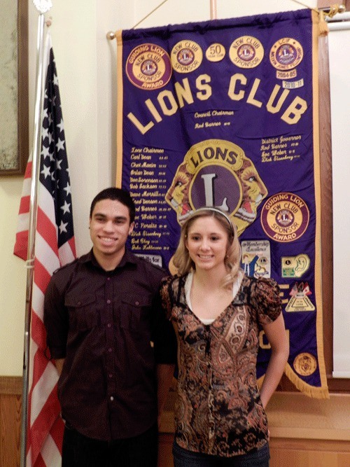 The Coupeville Lions Club recently named Mitch Pelroy and Cassidi Rosenkrance as Students of the Quarter.