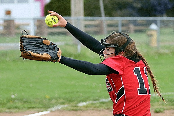 Coupeville's Katrina McGranahan struck out nine Meridian hitters Saturday.