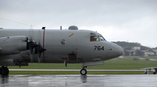 A P-3C Orion patrol aircraft