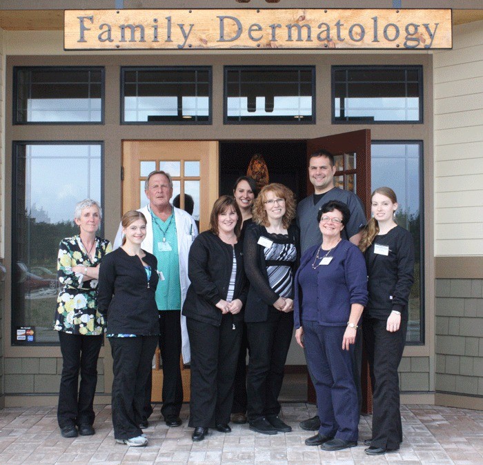 Staff members at Family Dermatology opened up the office this week.