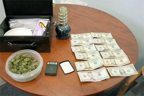 Oak Harbor police seized two ounces of marijuana