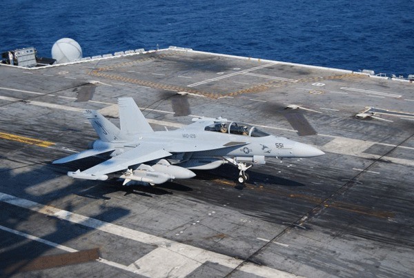 The Navy uses Outlying Field Coupeville to train pilots to land the new EA-18G Growlers on aircraft carriers.