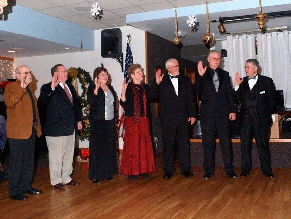 New bridge officers were sworn into the Oak Harbor Yacht Club