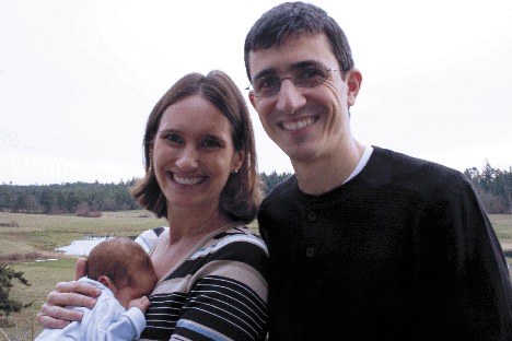 Haiti earthquake survivors Trisha and Tarek Zakhour and their 1-month-old baby