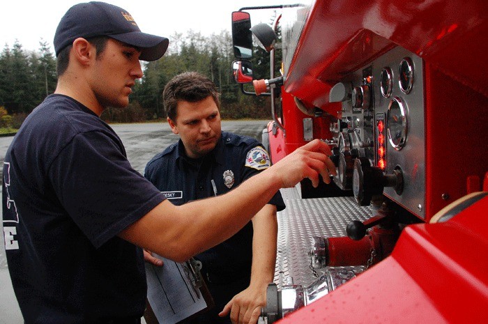 Central Whidbey Fire and Rescue volunteer Brad Sherman