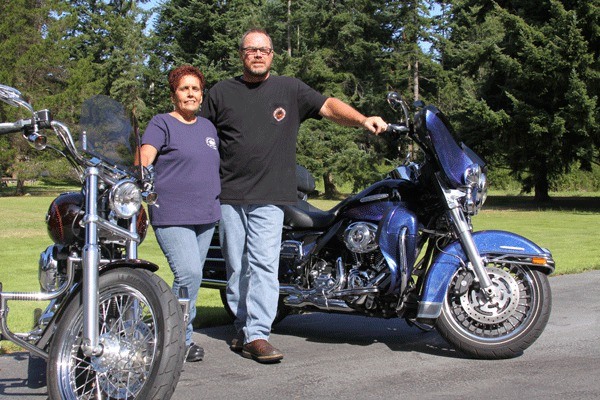 Katie and Jon Marrs of Oak Harbor are looking forward to the 2013 Washington State Harley Owners Group Rally that will be coming to their city July 18-20. The event includes a parade through downtown on the evening of July 18.