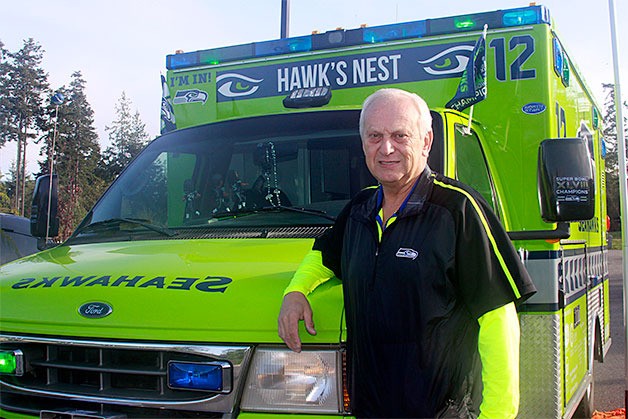 Ron Wallin shows off the Fanbulance