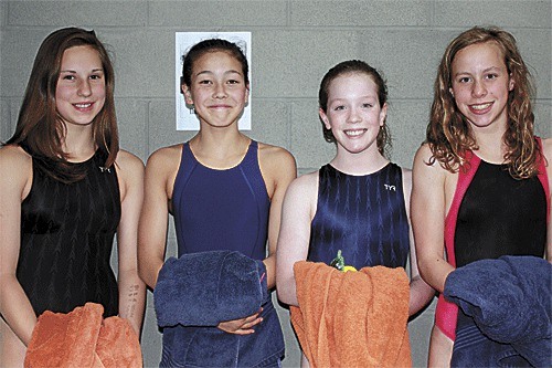 NWAC 11/12 relay members (from left) Taliah Black