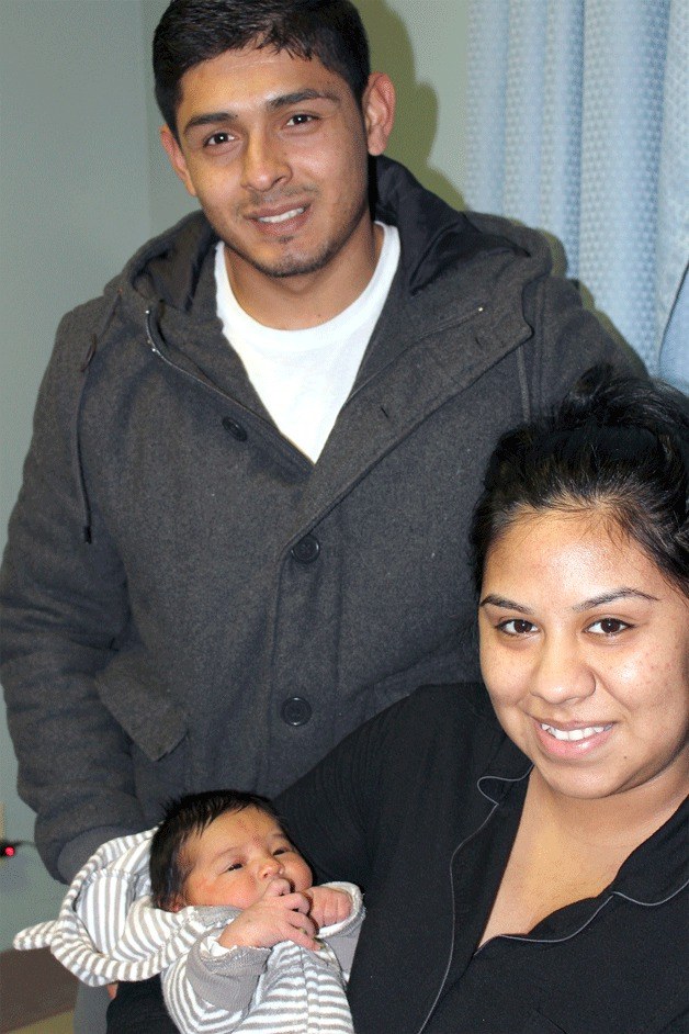 Alexander Longoria and his wife Rosangelica enjoy a new addition to their family. Christian Alexander Longoria was born Jan. 2.