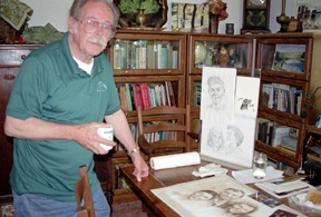 Jim Simpson will be an Artist in Action at Coupeville's Arts and Crafts Festival this weekend.