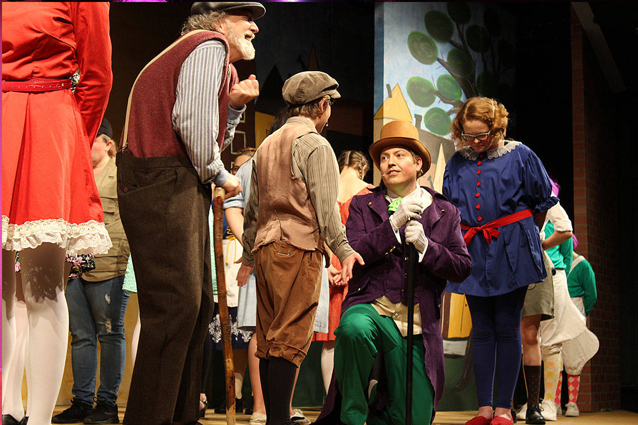 Whidbey Playhouse takes audiences through many decades with characters and costumes during its rendition of “Willy Wonka” on stage through June 24. Photos by Patricia Guthrie/Whidbey News Group