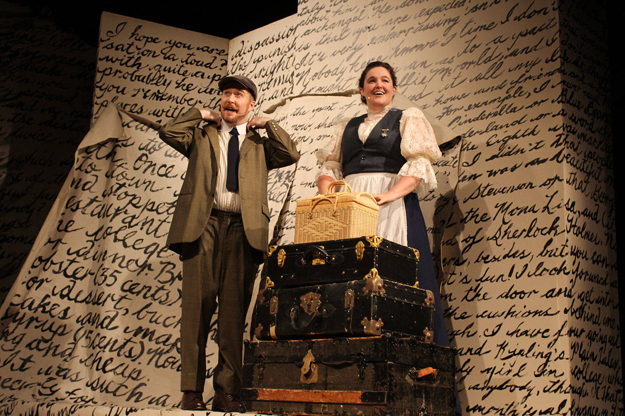 Darren McCoy and Heather Good McCoy star in “Daddy Long Legs,” opening Friday at Whidbey Playhouse through Sept. 23. They are married in real life and the only actors in this production that showcases their singing, acting and romancing skills. (Photo by Patricia Guthrie/Whidbey News Group)