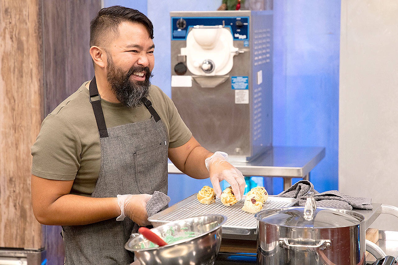 Photo courtesy of Food Network
Oak Harbor graduate Jonathan Peregrino will be on the new season of Holiday Baking Championship premiering Nov. 2.