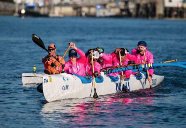 Drea Park and her team train for the upcoming Seventy48 race up Puget Sound. (Photos courtesy of Drea Park)