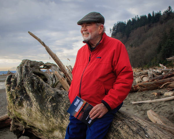 Beloved blogger and writer Dan Pedersen, pictured here with his novel, “Final Reunion.” (Photo by David Welton)