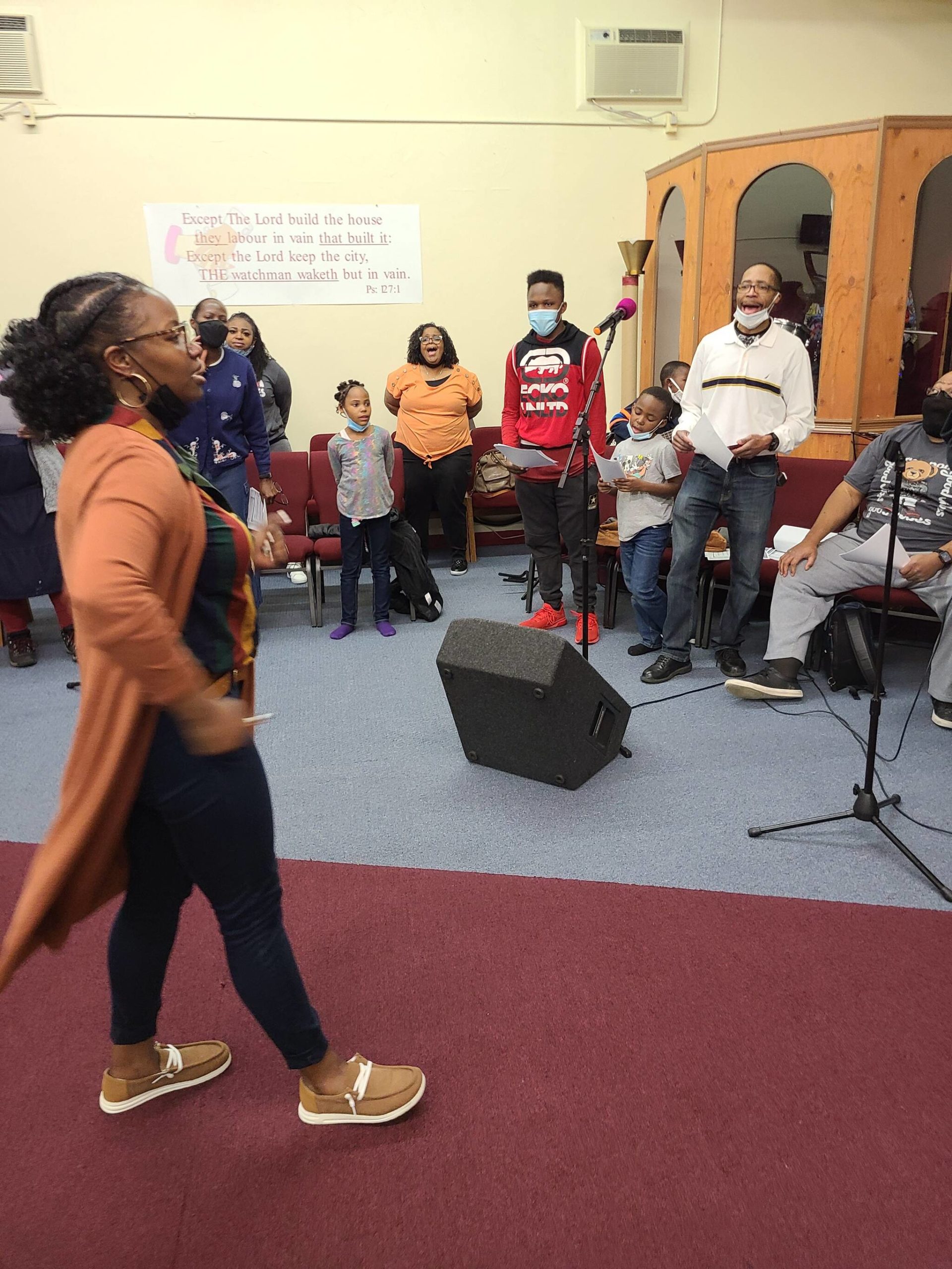 Photo provided
Members of the House of Prayer rehearse for Sunday’s program.