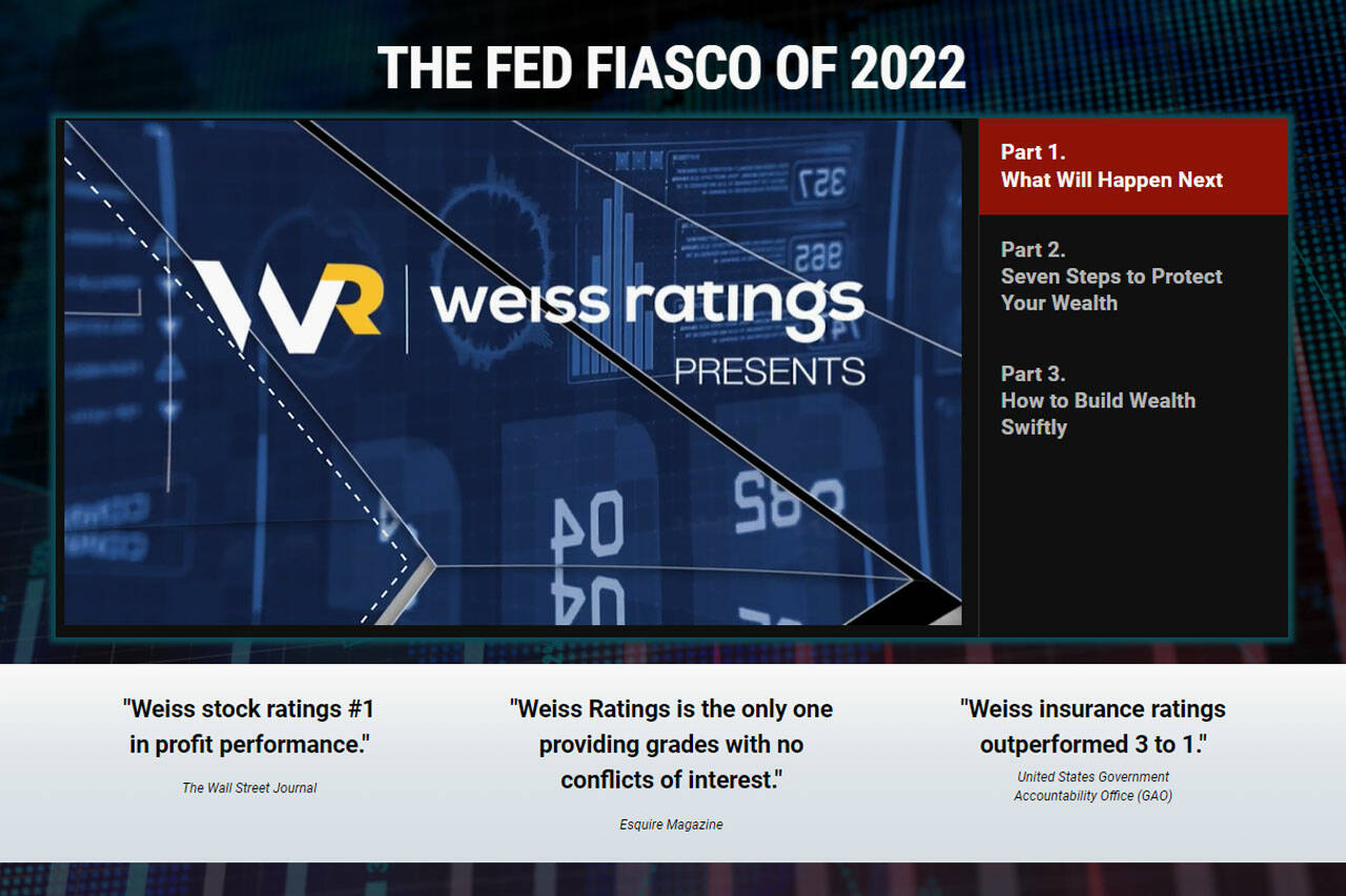 Weiss Ratings Safe Money Report Fed Fiasco Of 2022 Review Whidbey 