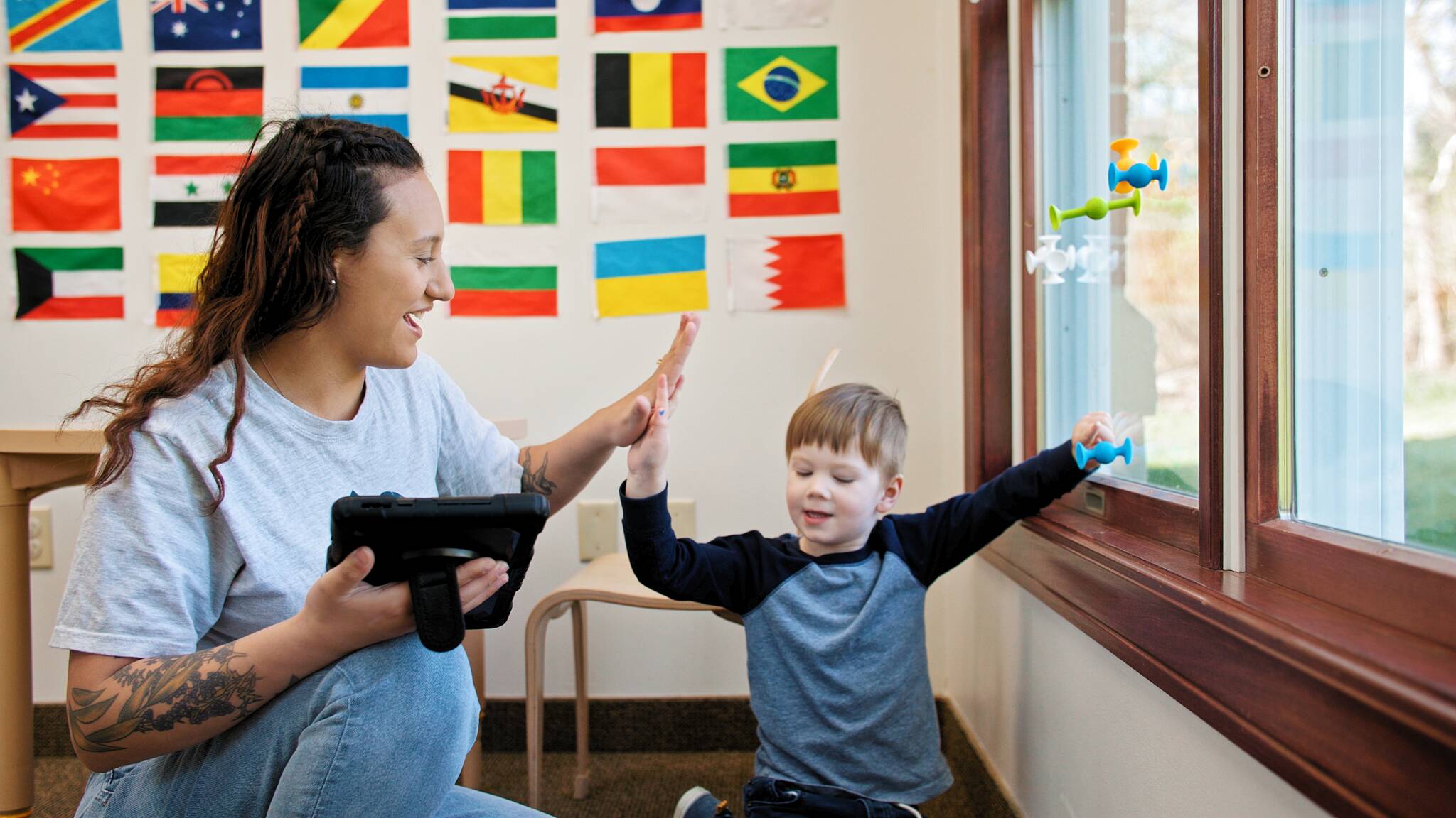 Photo provided
Therapists at BlueSprig work one-on-one with children to help improve their communication and behavior skills.