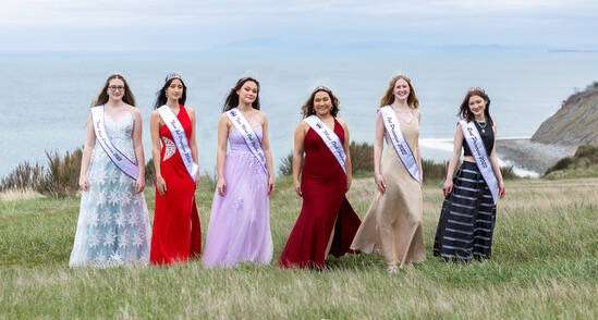 Photo provided by Laura Houck Photogrpahy
From left, Teen 2nd Princess Laurianna Newcomb, Teen 1st Princess Hannah Kunkel, 2022 Teen Miss Oak Harbor Kiersten Tyson, 2022 Miss Oak Harbor Thinalyn Ramier, 1st Princess Sara Rhodes and 2nd Princess Katie Tanner comprise the current Miss Oak Harbor court.