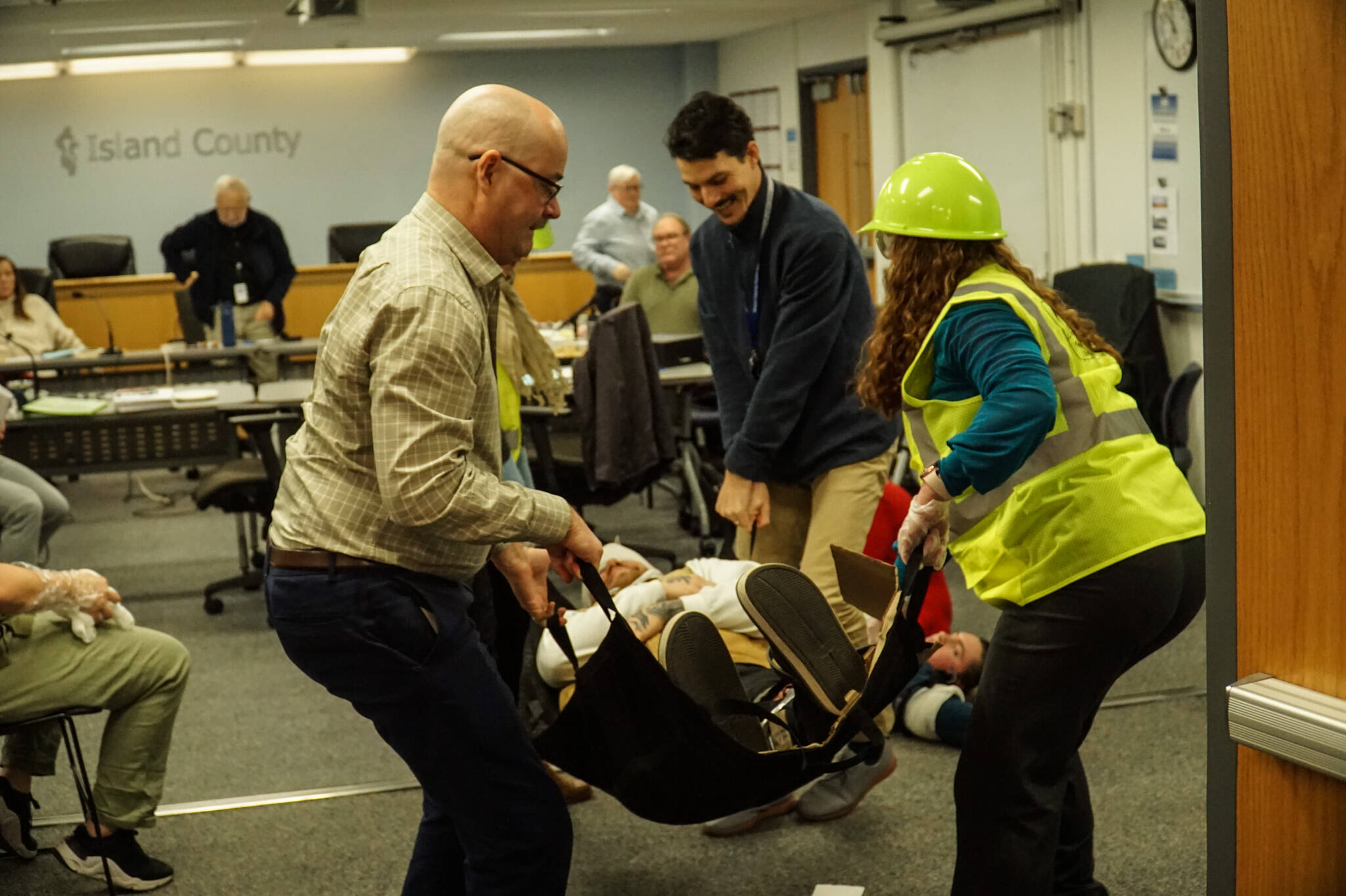 A tabletop exercise conducted by Island County officials looks at earthquake preparedness