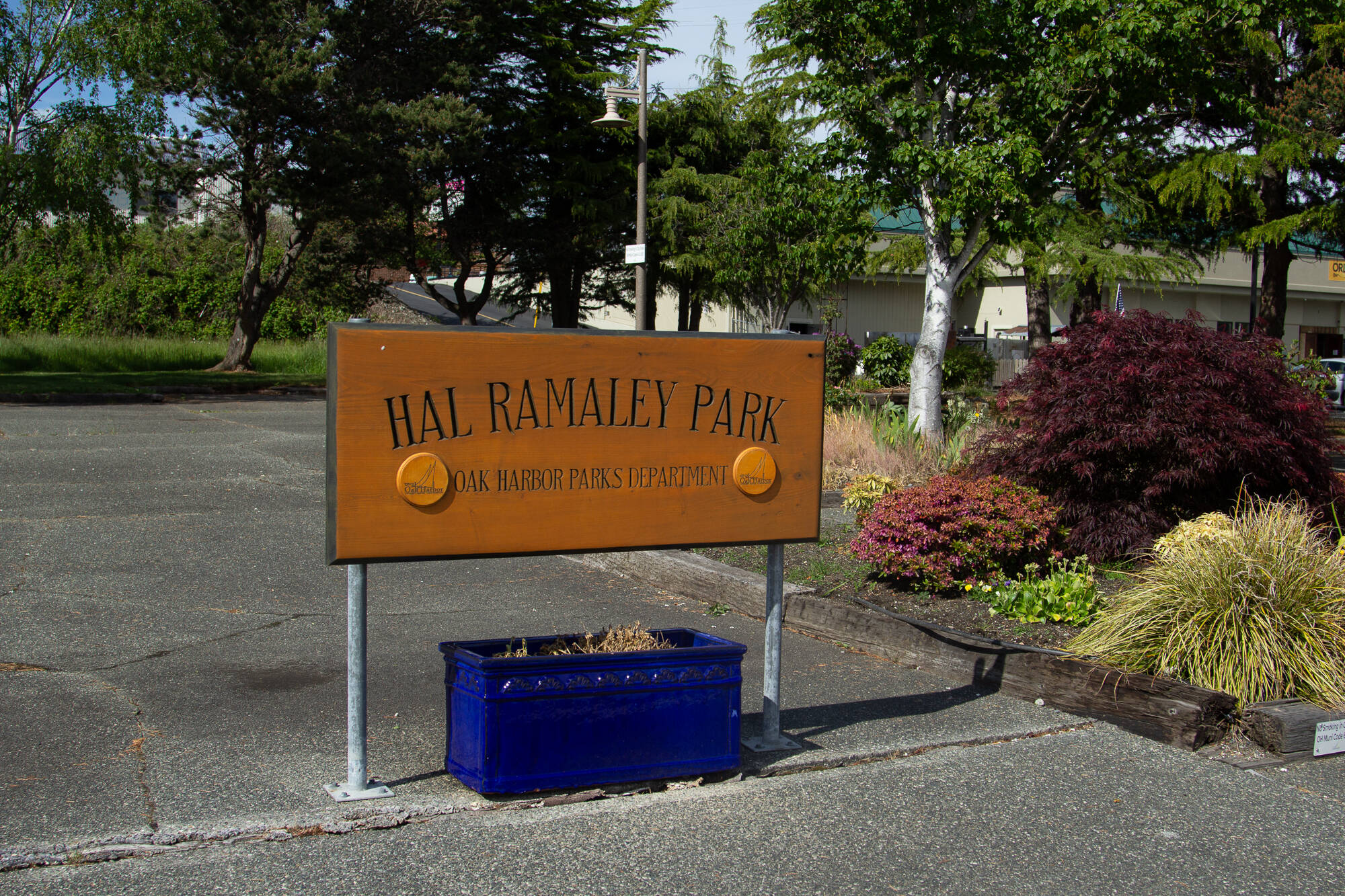 Hal Ramaley Park Memorial Park is adjacent to a proposed Hilton hotel development. (Photo by Caitlyn Anderson)