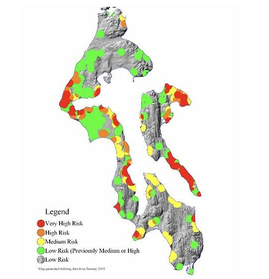 Wells near Ebey’s Landing, West Beach, Libbey Beach, Long Point, Race Lagoon, North Bluff, Greenbank, Useless Bay State Park, Mutiny Bay, Smugglers Cove and Crockett Lake are at a very high risk of saltwater intrusion based on chloride concentration data. (Photo provided)