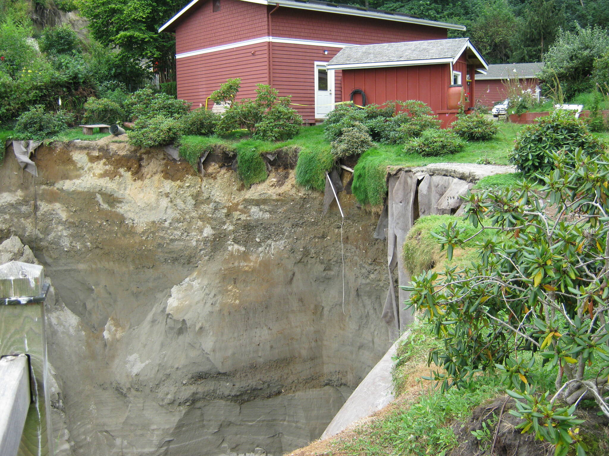 Photo provided
The Douglas Street landslide in Langley.