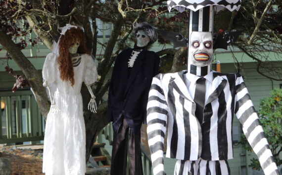 Photo by Luisa Loi
Beetlejuice and the Maitlands scare people visiting Platt, Thompson and Buescher, Attorneys at Law.