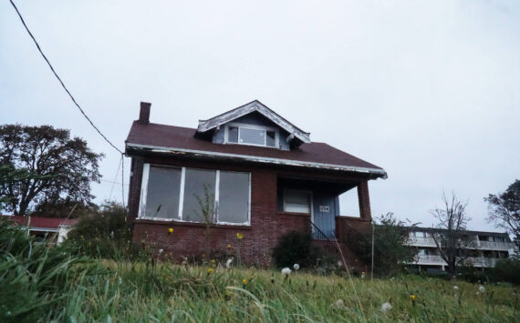 The empty house on Pioneer Way was built in 1925 by Otto Van Dyke, the builder of the Roller Barn, and was owned by the Maylor family for nearly a century.