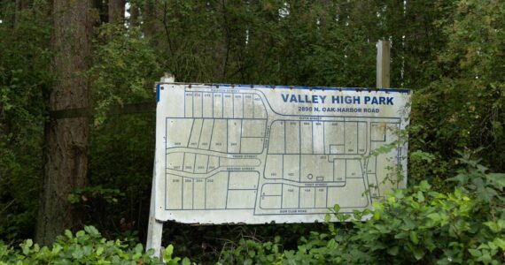 Photo by Caitlyn Anderson
The Valley High Park sign stands in the bushes.