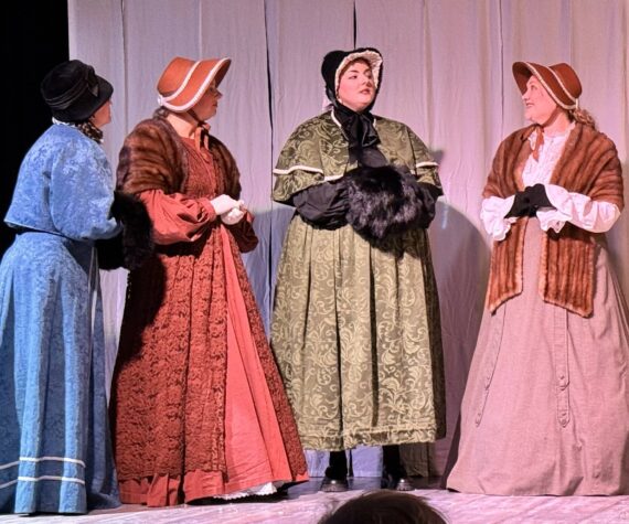 Photo by Parmenter
The Madrigals (at left, Katrina Johnson, Kelly Powers, Meagan Leigh Smith and Amy Jones)